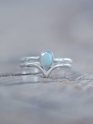 V-shaped Nesting Band - Gardens of the Sun | Ethical Jewelry