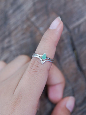 V-shaped Nesting Band - Gardens of the Sun | Ethical Jewelry
