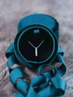 Velvet Jewelry Box with Ribbon - Gardens of the Sun | Ethical Jewelry