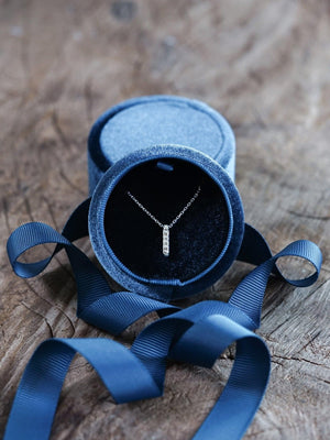 Velvet Jewelry Box with Ribbon - Gardens of the Sun | Ethical Jewelry