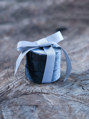 Velvet Jewelry Box with Ribbon - Gardens of the Sun | Ethical Jewelry