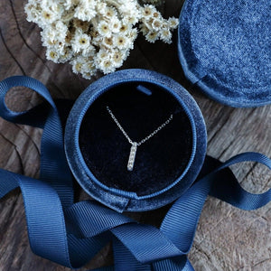 Velvet Jewelry Box with Ribbon - Gardens of the Sun | Ethical Jewelry