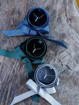 Velvet Jewelry Box with Ribbon - Gardens of the Sun | Ethical Jewelry