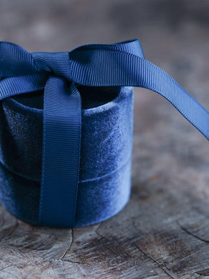 Velvet Jewelry Box with Ribbon - Gardens of the Sun | Ethical Jewelry