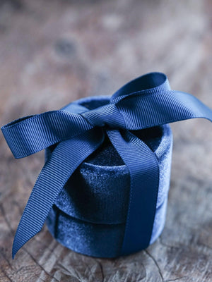 Velvet Jewelry Box with Ribbon - Gardens of the Sun | Ethical Jewelry