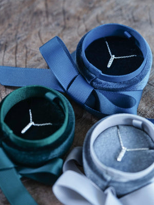 Velvet Jewelry Box with Ribbon - Gardens of the Sun | Ethical Jewelry