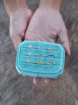Velvet Multi Ring Box - Gardens of the Sun | Ethical Jewelry