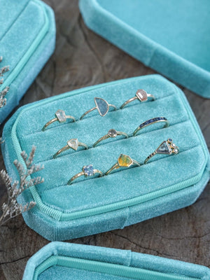Velvet Multi Ring Box - Gardens of the Sun | Ethical Jewelry