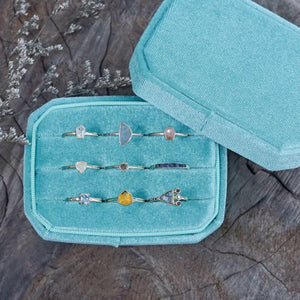Velvet Multi Ring Box - Gardens of the Sun | Ethical Jewelry