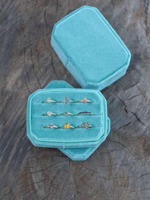 Velvet Multi Ring Box - Gardens of the Sun | Ethical Jewelry