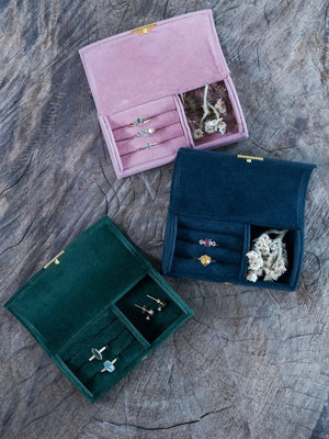Velvet Travel Box - Gardens of the Sun | Ethical Jewelry