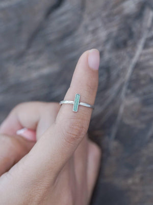 Vertical Emerald Crystal Ring - Gardens of the Sun | Ethical Jewelry