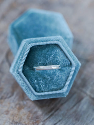 Wabi Sabi Organic Wedding Band in Silver - Gardens of the Sun | Ethical Jewelry