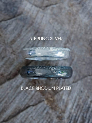 Wabi Sabi Organic Wedding Band in Silver - Gardens of the Sun | Ethical Jewelry