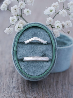 Wabi Sabi Organic Wedding Band in Silver - Gardens of the Sun | Ethical Jewelry