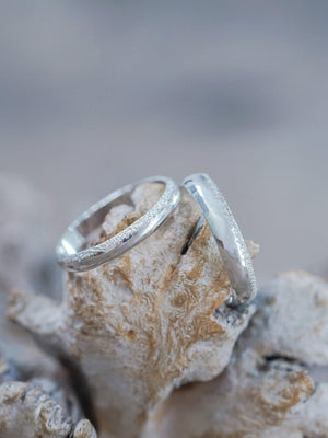 Wabi Sabi Organic Wedding Band in Silver - Gardens of the Sun | Ethical Jewelry