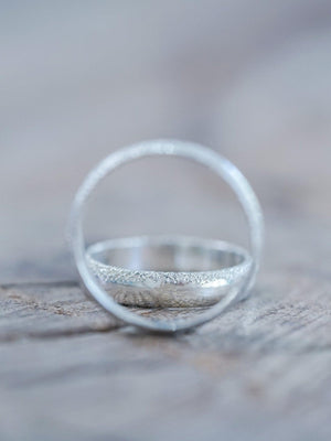 Wabi Sabi Organic Wedding Band in Silver - Gardens of the Sun | Ethical Jewelry