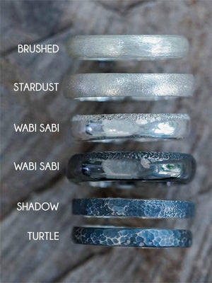Wabi Sabi Organic Wedding Band in Silver - Gardens of the Sun | Ethical Jewelry