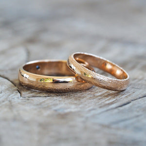 Wabi Sabi Wedding Band in Rose Gold - Gardens of the Sun | Ethical Jewelry