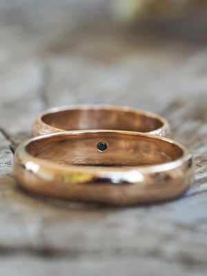 Wabi Sabi Wedding Band in Rose Gold - Gardens of the Sun | Ethical Jewelry
