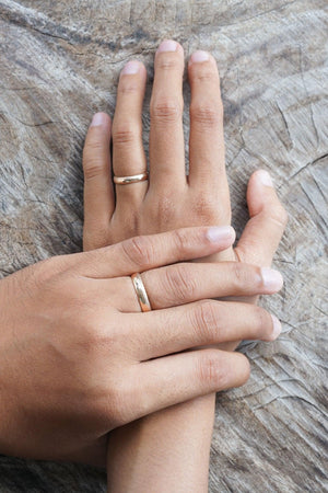 Wabi Sabi Wedding Band in Rose Gold - Gardens of the Sun | Ethical Jewelry