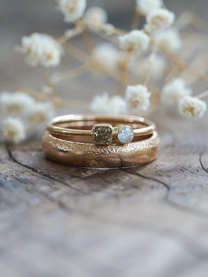 Wabi Sabi Wedding Band in Rose Gold - Gardens of the Sun | Ethical Jewelry