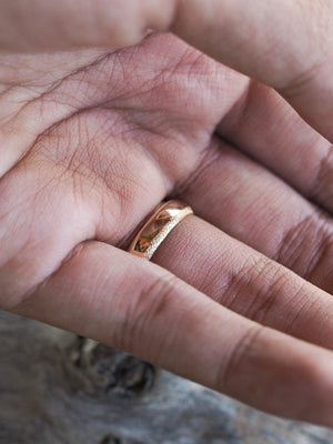Custom Wedding Band in Gold - Gardens of the Sun | Ethical Jewelry