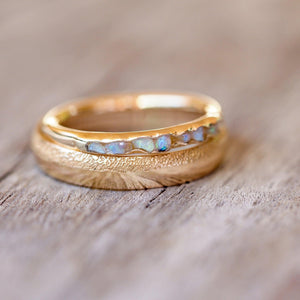 Custom Wedding Band in Gold - Gardens of the Sun | Ethical Jewelry