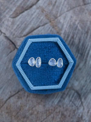 Yogo Sapphire Earrings - Gardens of the Sun | Ethical Jewelry