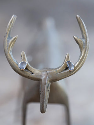 Yogo Sapphire Earrings in Ethical Gold - Gardens of the Sun | Ethical Jewelry