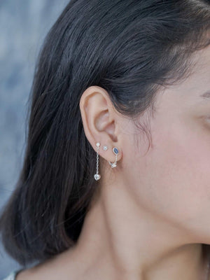 Zircon Ear Chains - Gardens of the Sun | Ethical Jewelry