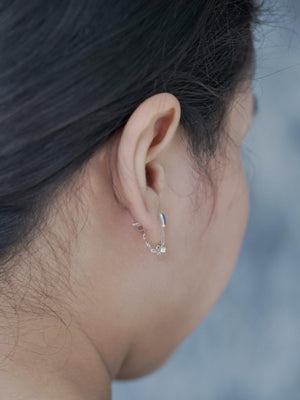 Zircon Ear Chains - Gardens of the Sun | Ethical Jewelry