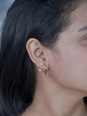 Zircon Ear Chains - Gardens of the Sun | Ethical Jewelry