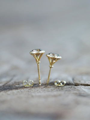 Zircon Earrings in Ethical Gold - Gardens of the Sun | Ethical Jewelry