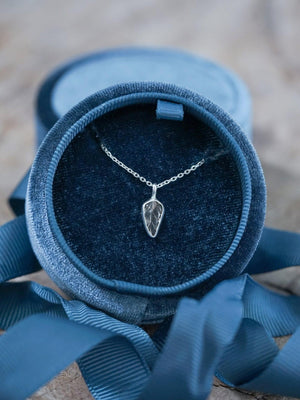 Zircon Leaf Necklace - Gardens of the Sun | Ethical Jewelry