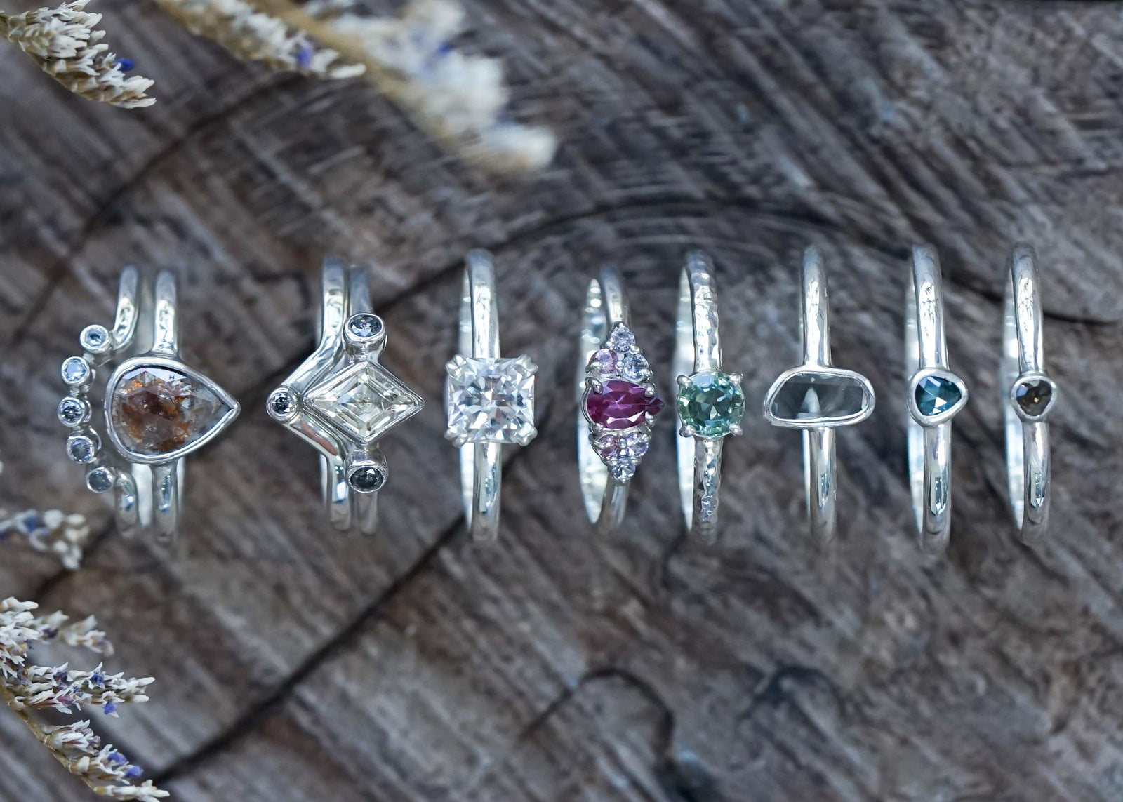 Sterling Silver Engagement Rings