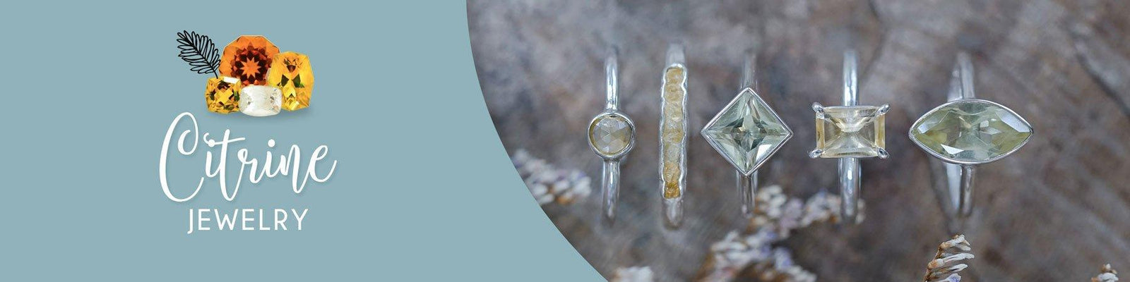 Citrine Birthstone Jewelry in Gold and Silver