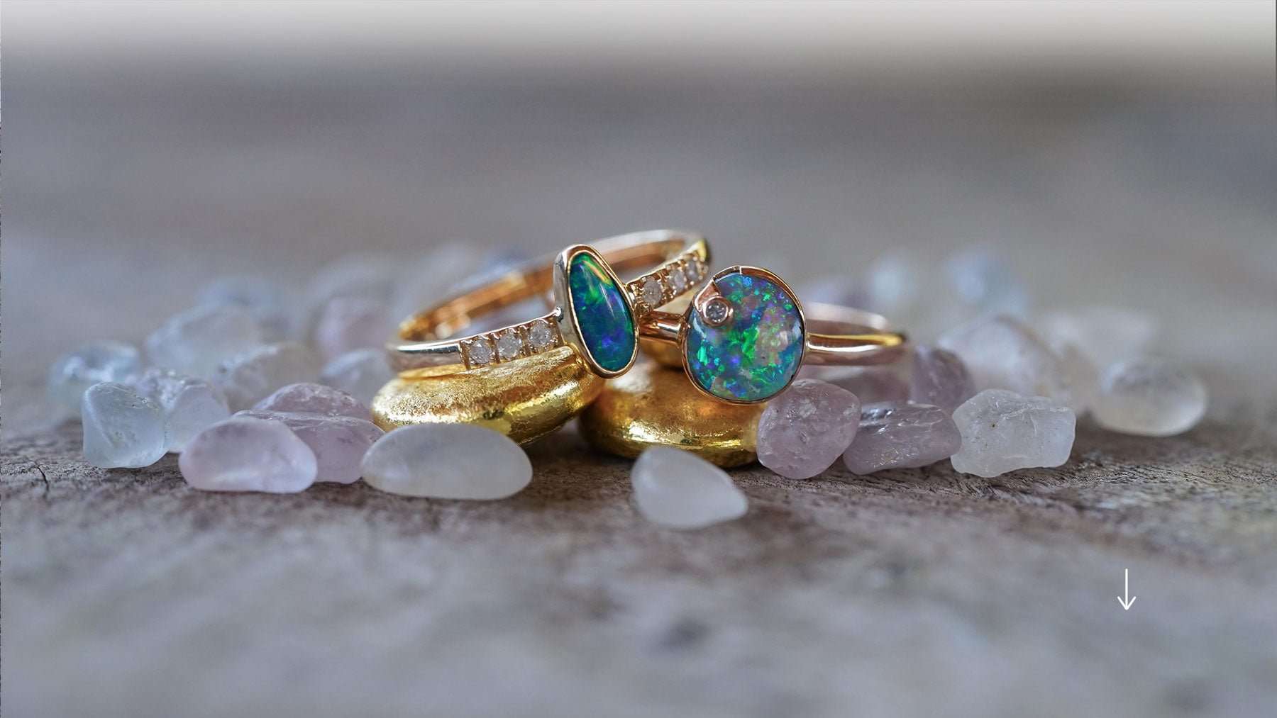 Custom Gold Gemstone Rings
