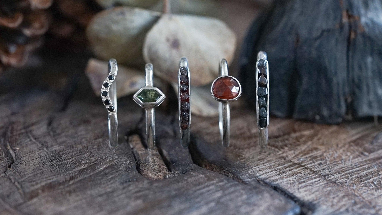 Dark Gemstone Jewelry