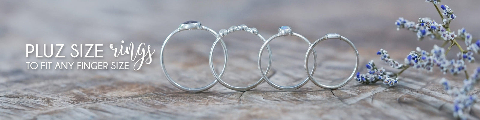 Plus Size Rings in Sterling Silver