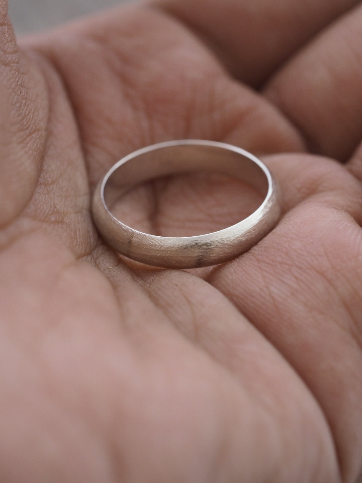 Brushed Wedding Band - Gardens of the Sun Jewelry