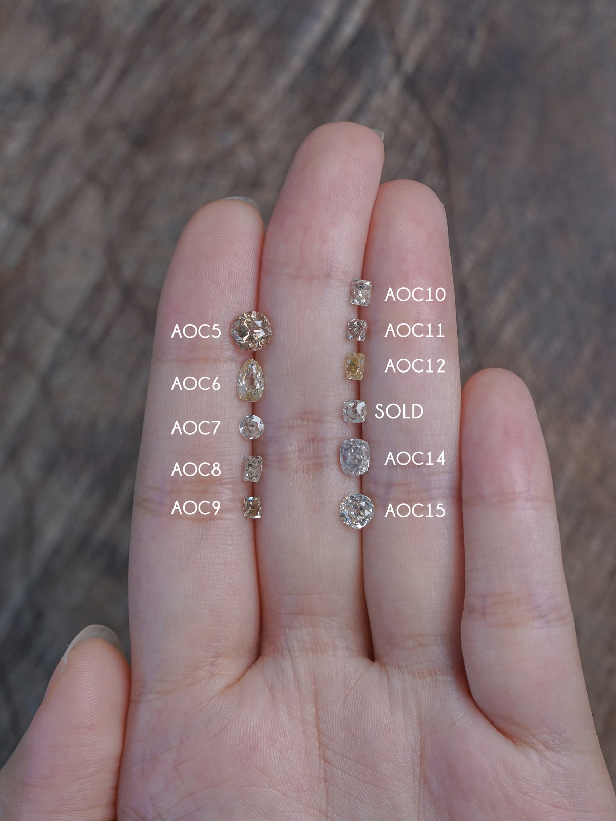 Custom Antique Cut Diamond Ring in Gold