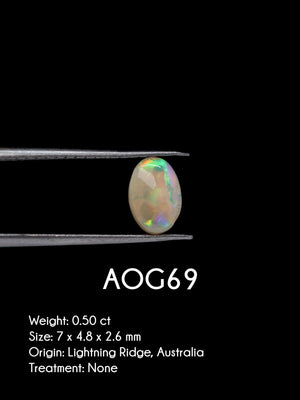 Custom Australian Opal Ring in Gold