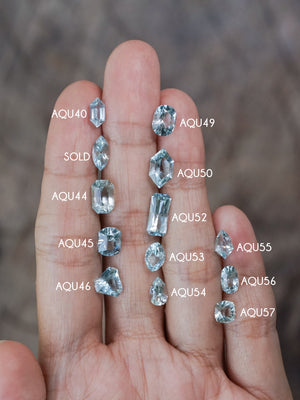 Custom Aquamarine Ring in Gold