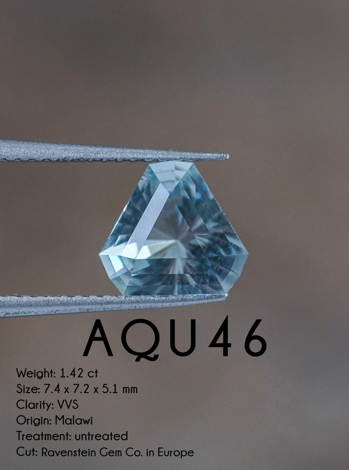 Custom Aquamarine Ring in Gold - Gardens of the Sun | Ethical Jewelry