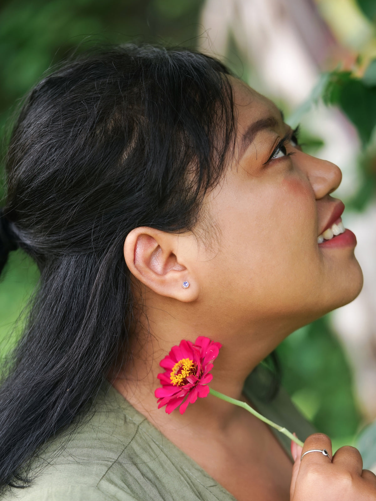 Amethyst Earrings - Gardens of the Sun | Ethical Jewelry
