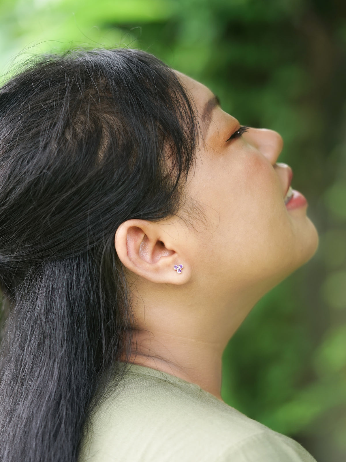 Amethyst Earrings - Gardens of the Sun | Ethical Jewelry