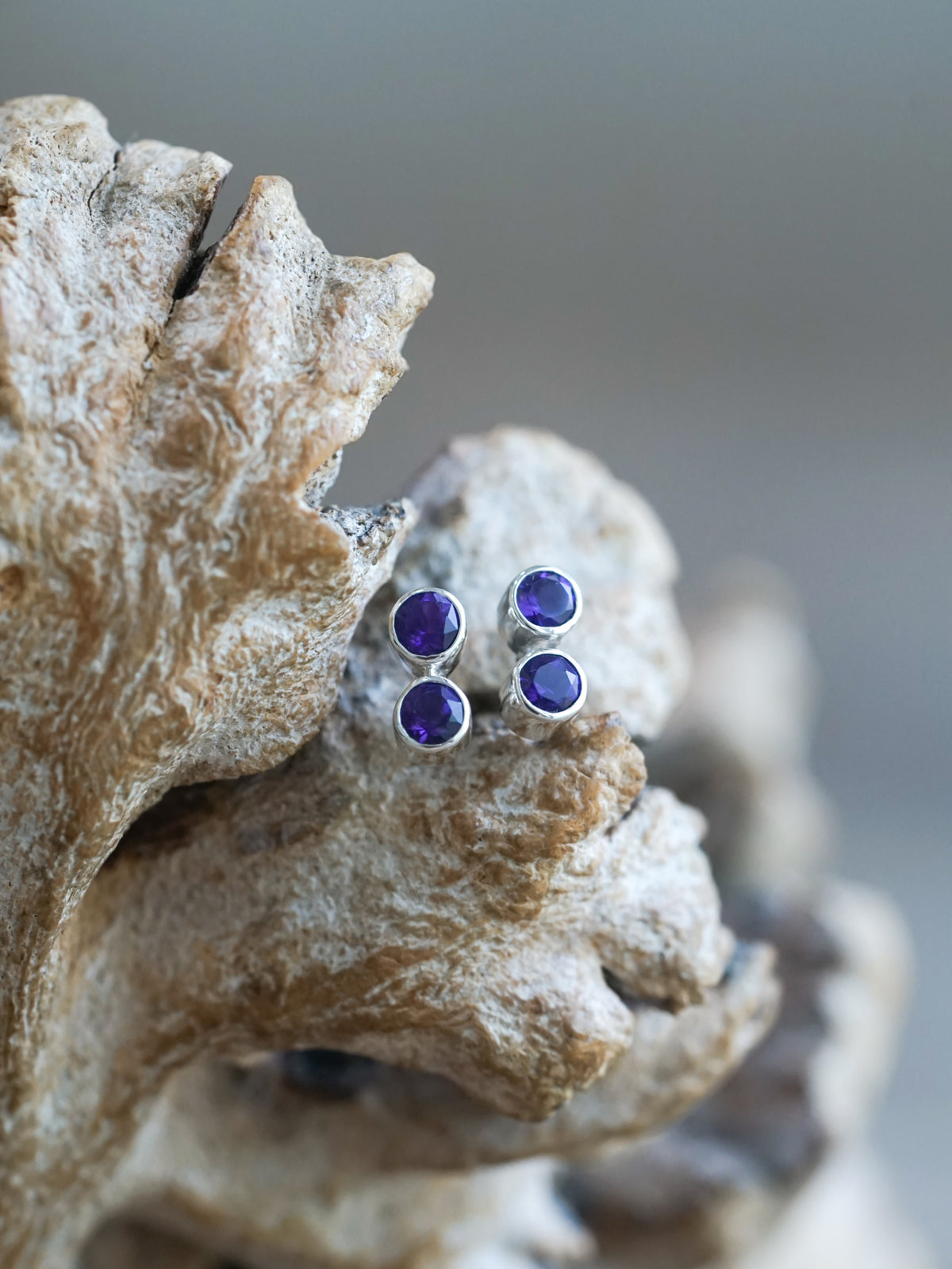 Amethyst Earrings - Gardens of the Sun | Ethical Jewelry