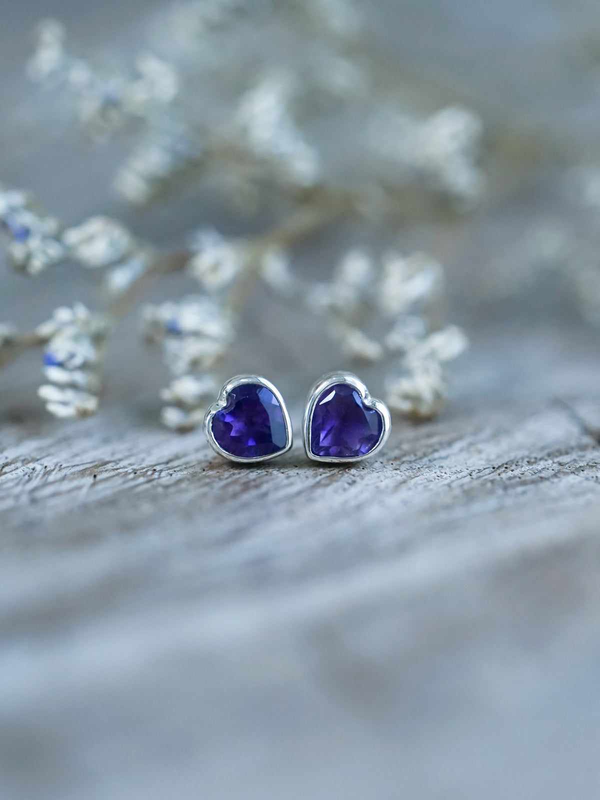 Amethyst Earrings - Gardens of the Sun | Ethical Jewelry