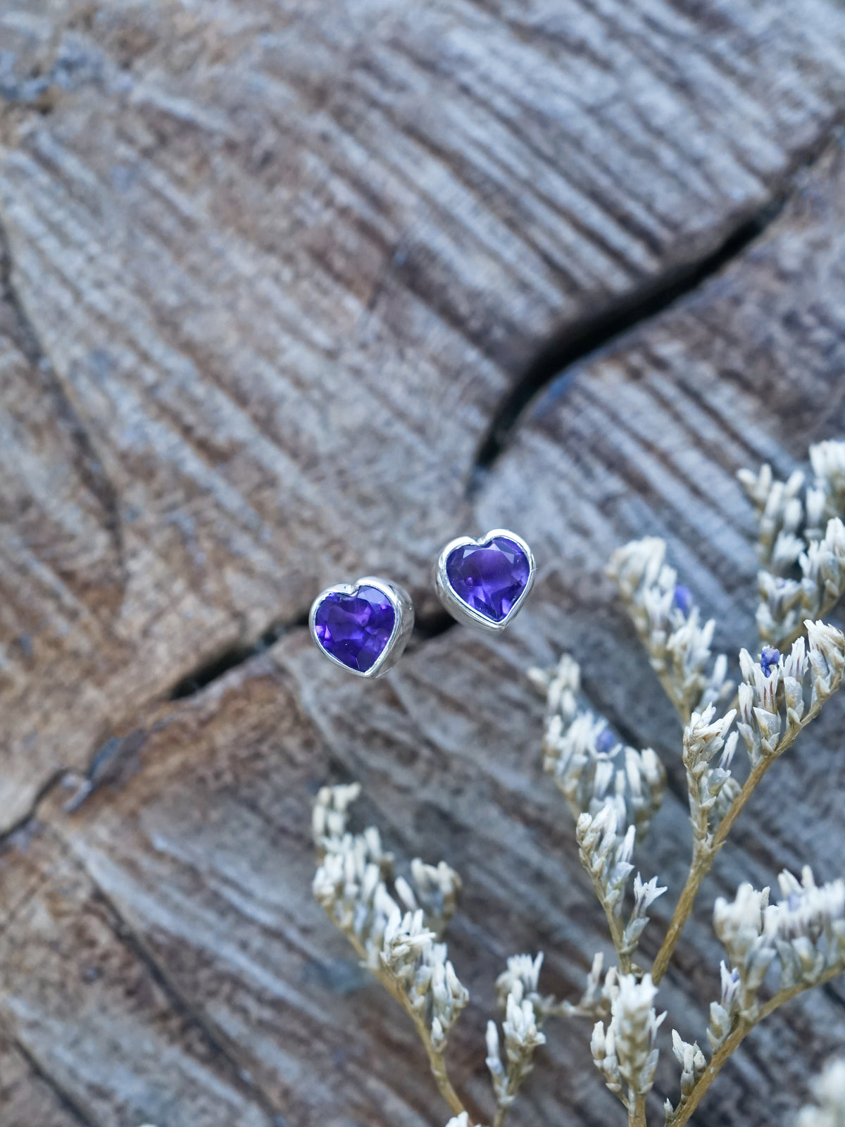 Amethyst Earrings - Gardens of the Sun | Ethical Jewelry